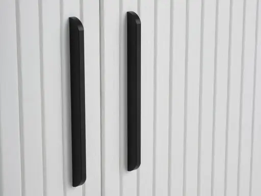  Sideboard - B ca. 180 cm, Eiche Furnier, Weiß