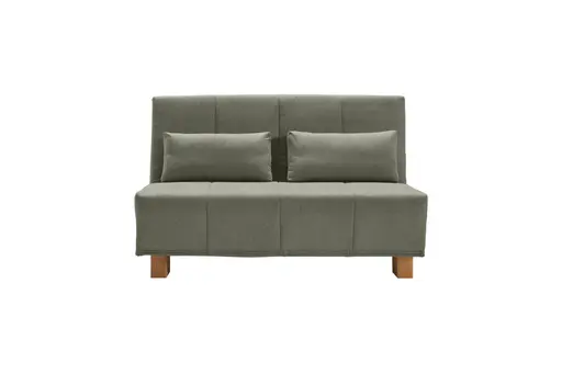 Schlafsofa EASY DELUXE - 2-Sitzer, 140 cm inkl. Schlaffunktion, Stoff Grün