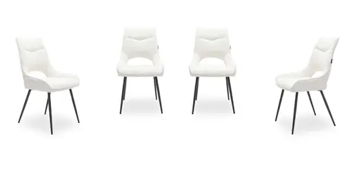 Stuhl MEAVE - Stoff, Creme