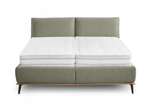 Polsterbett - Liegefläche ca. 180x200 cm, Stoff, Zimt