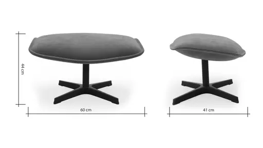 Hocker Helge - Stoff, Koralle