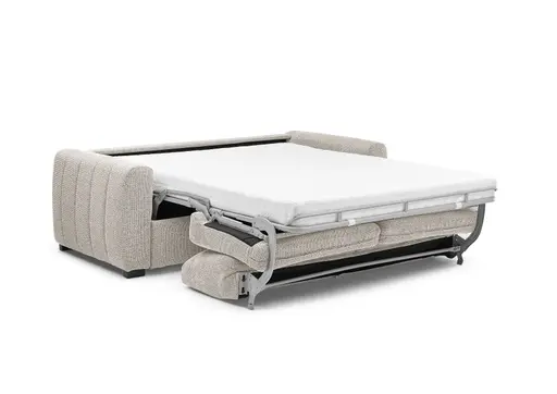 Schlafsofa MYLES - Stoff, Truffle