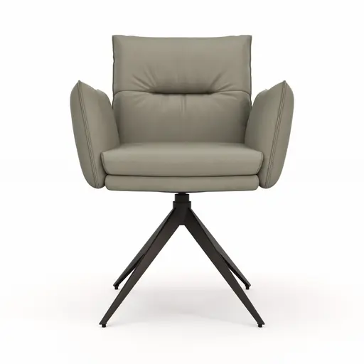 Armlehnstuhl Coscino - Leder, Safari