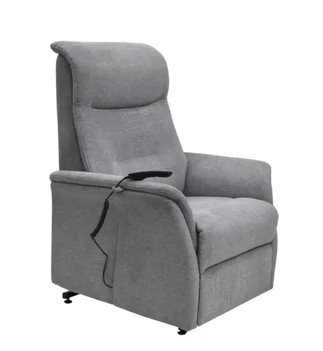 TV-Sessel MARCIO - Aufstehhilfe, Relaxfunktion, Stoff, Hellgrau