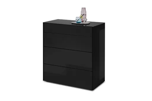 Kommode - B ca. 82 cm, Vulkanschwarz