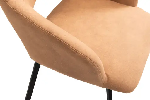 Armlehnstuhl - Stoff, Caramel