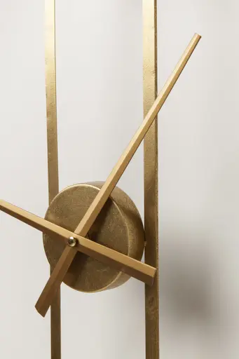 Wanduhr- D ca. 60 cm, Rund, Stahl, Pulverbeschichtet, Goldfarben