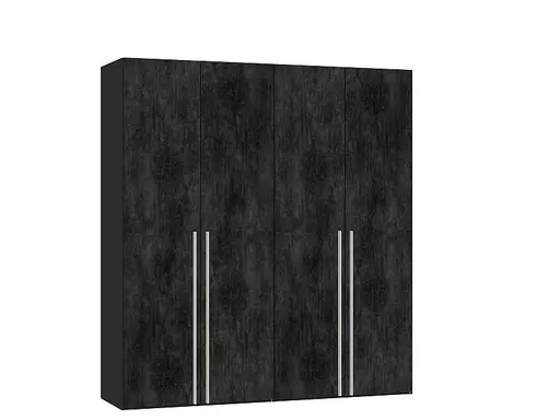 Drehtürenschrank JOIN IT- B ca. 202 cm., Schwarz, Graphit