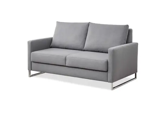 Sofa - Schlaffunktion manuell, Stoff, Anthrazit/Grau