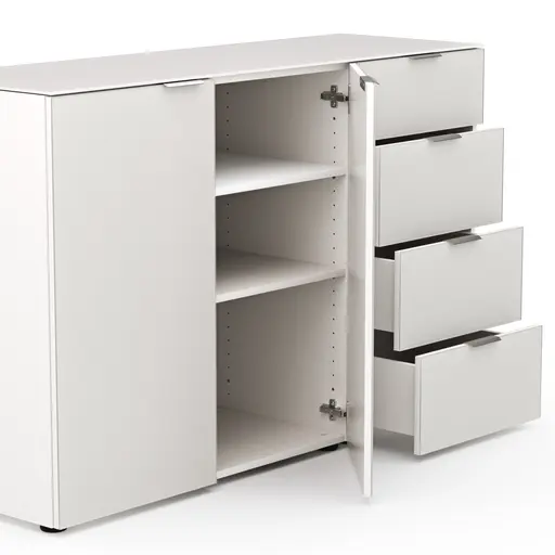 Kommode Colorado Beimöbel - BHT ca. 135x87x43 cm, Offwhite
