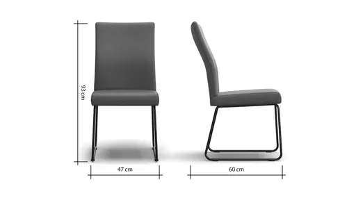 Polsterstuhl Carmelo - Leder, Olive