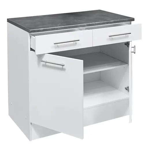 Unterschrank- B ca. 100 cm, Weiß, Matt