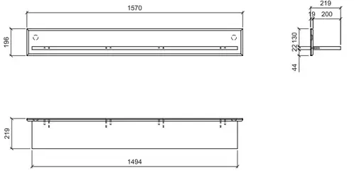 Wandboard- Eiche Dekor