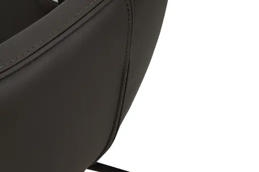 Stuhl MERRITH - drehbar, Leder, Dunkelbraun