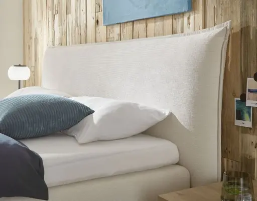  Boxspringbett HADAI- Liegefläche ca. 180x200 cm, Stoff, Beige, Bonell/Bonell