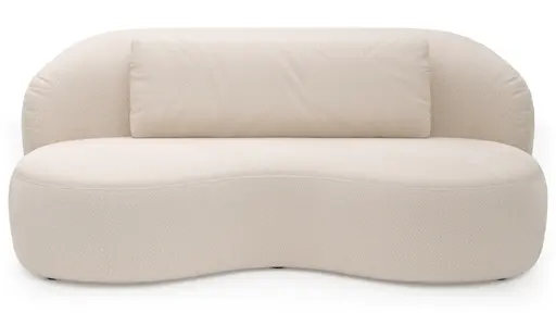 Chaiselongue Karasu - Stoff, Creme