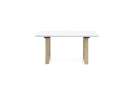 Esstisch- LB ca. 160x90 cm, Weiß, Eiche Dekor
