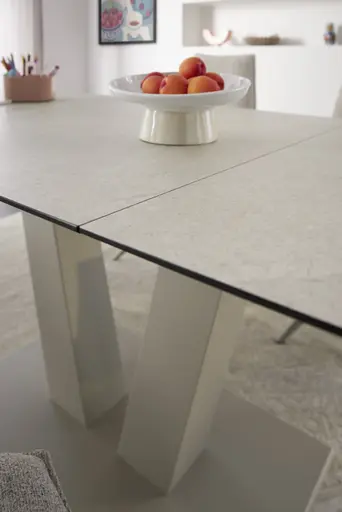 Esstisch Dinner - ausziehbar, LB ca. 160x 90 cm, HPL, Sand