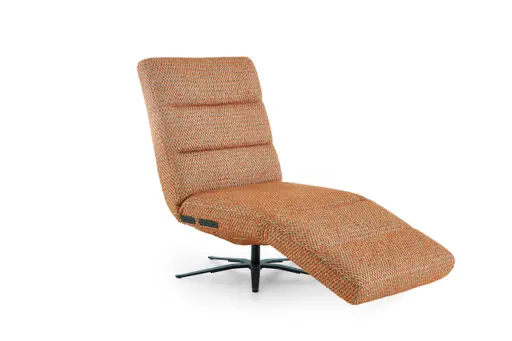 Liege - Relaxfunktion motorisch mit Akku, Stoff, Orange