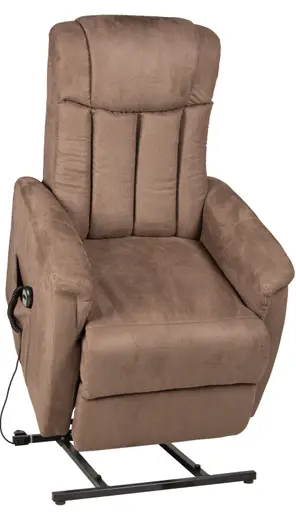 TV-Sessel - Aufstehhilfe, Relaxfunktion, Microfaser, Braun