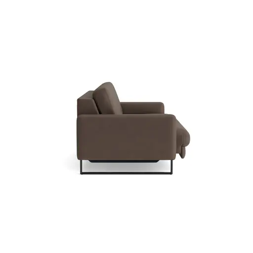 Sofa Aracena - 3-Sitzer inkl. Sitzvorzug motorisch, Leder, Dunkelbraun