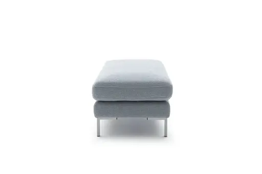 Hocker Solano - LB ca. 90x60 cm, Stoff, Hellblau