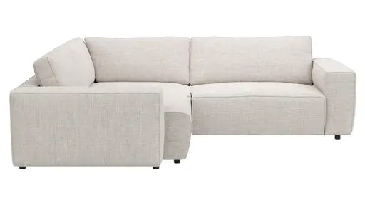 Ecksofa Lilaia - 1,5-Sitzer Tief, Ecke, 2-Sitzer rechts, Stoff, Kaschmir