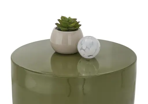 Beistelltisch - Ø/H ca. 34x44 cm, Grün