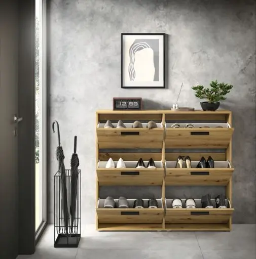 Schuhkipper - B ca. 116 cm, Artisan Eiche Nachbildung