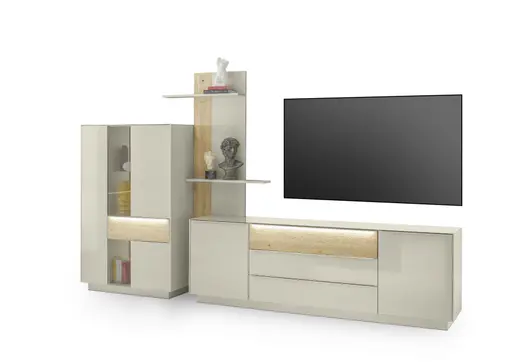 Wandboard - B ca. 75 cm, Kaschmir, Eiche massiv