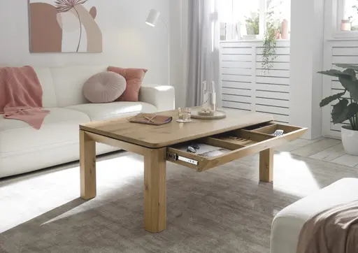 Couchtisch - Schublade, LBH ca. 110x70x45 cm, Eiche furniert