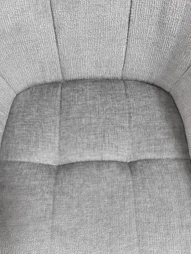 Armlehnstuhl MARLE - drehbar, Stoff, Silberfarben