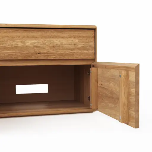 Mediaboard Hillsboro - Wildeiche natur, geölt