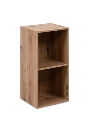 Regal - inkl. Stoffbox, B ca. 30 cm, Artisan Eiche Nachbildung, Beige