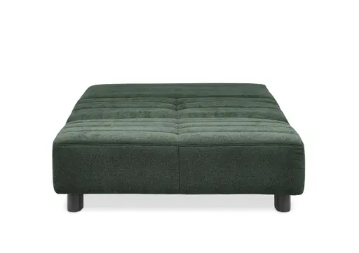  Faltsofa Easy - 2-Sitzer ohne Armlehne, ca. 140 cm inkl. Schlaffunktion, Stoff, Dunkelgrün