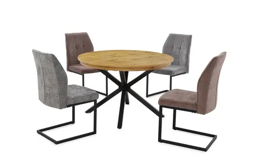 Freischwinger - Webstoff, Taupe