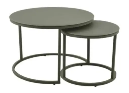 Couchtisch - 2er Set, Grün