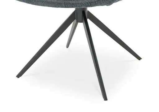 Armlehnstuhl MARGIT - drehbar, Stoff, Graublau