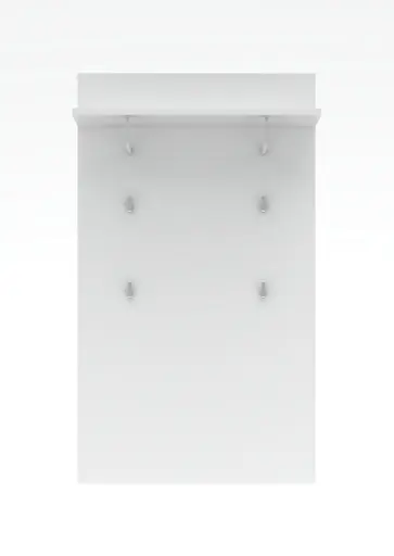 Garderobenpaneel - B ca. 80 cm, Weiß