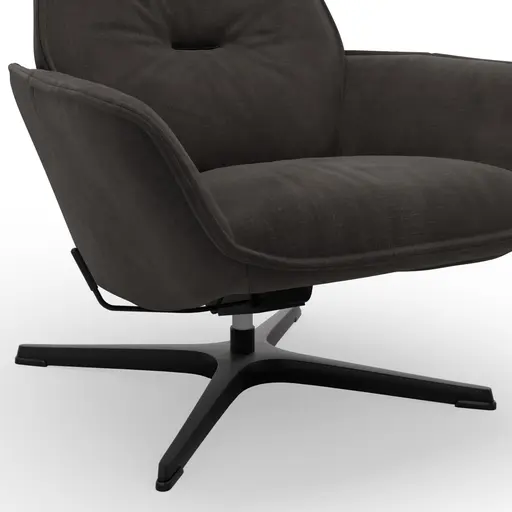 Relaxsessel Helge - Stoff, Dunkelgrau