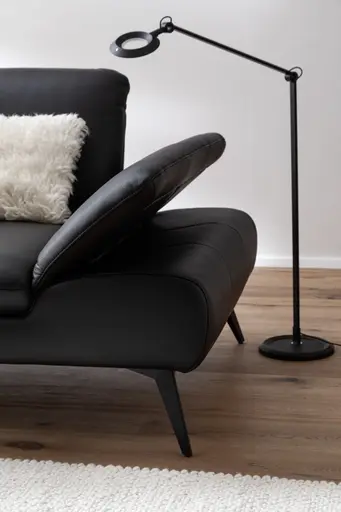 Sofa Collina - 3-Sitzer, Leder, Schwarz