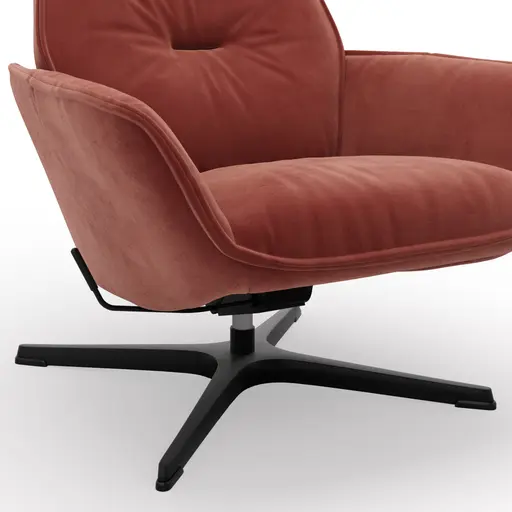 Relaxsessel Helge - Stoff, Koralle