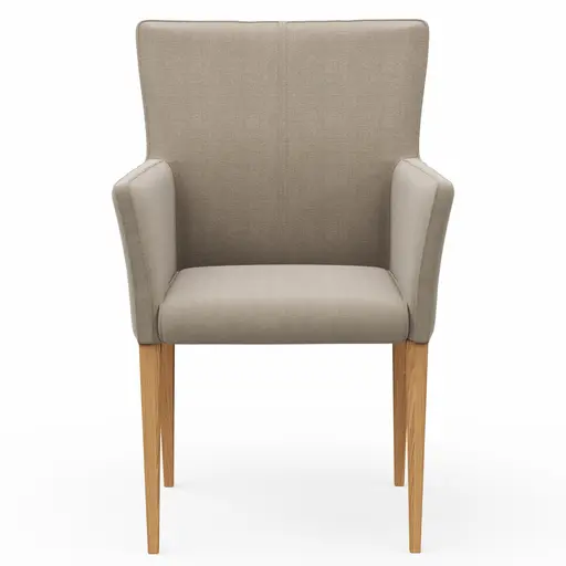 Armlehnstuhl Cosyra - Stoff, Beige