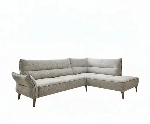 Ecksofa - 2,5-Sitzer mit Ecke rechts, Stoff, Beige