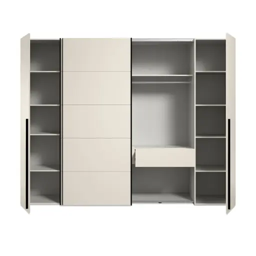  Schwebe-/Drehtürenschrank FAHDA- B ca. 270 cm, Sand