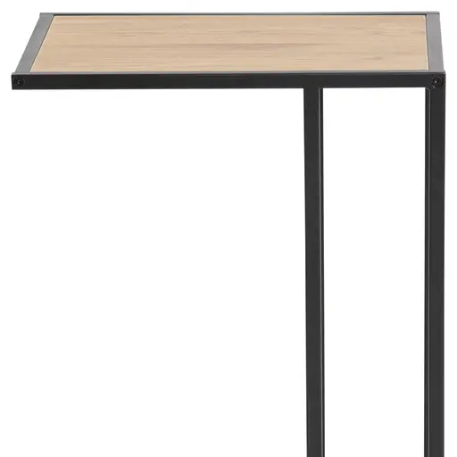 Lap-Top-Tisch - LB ca. 43x35 cm, Wildeiche Nachbildung, Schwarz