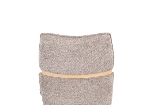 Stuhl MAROU - drehbar, Stoff, Braun