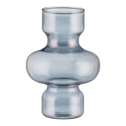 Deko-Vase - DH ca. 15x22 cm, Rauchgrau