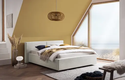  Polsterbett - Liegefläche ca. 180x200 cm, Stoff, Beige