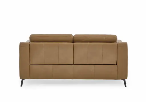 Sofa - 2-Sitzer, Leder, Braun
